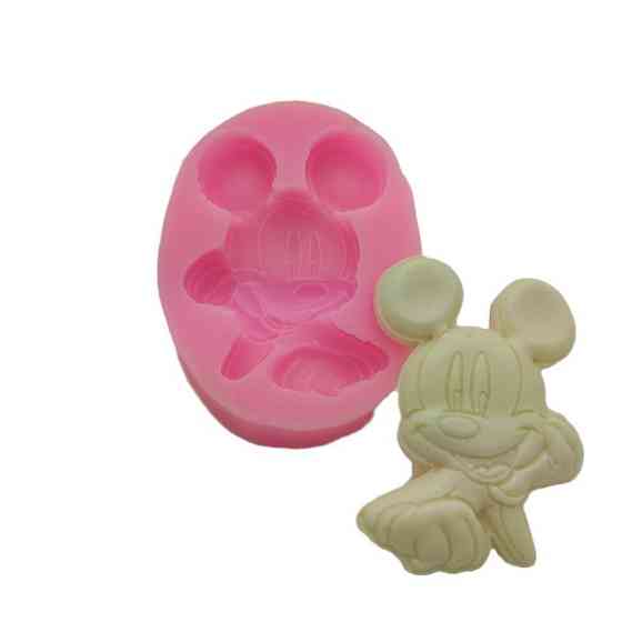 Молд силиконовый Микки Маус 63 на 46 мм розовый Киев