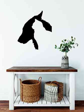 Декоративне настінне Панно «Кіт та Собака», Декор на стіну 90*78 см, Чорний Київ