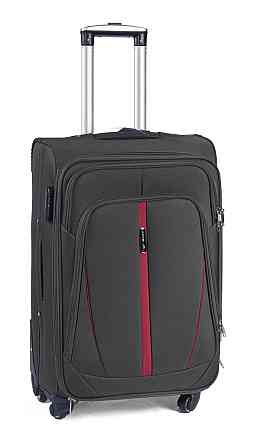 Валіза тканинна WINGS 1706 середня 65 см сіра 4 колеса Київ