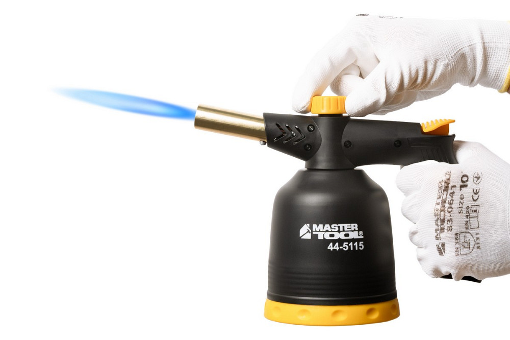 MASTERTOOL Лампа газова паяльна MASTERTOOL п'єзопідпал/обертання 360° Ø 20.2 мм/1300°С 1.7 кВт Коломия - фото 8