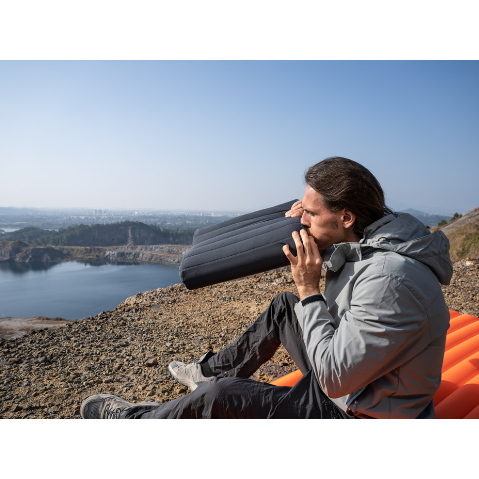 Надувна подушка анатомічна Flextail Zero Pillow SE, сіра Київ - фото 4