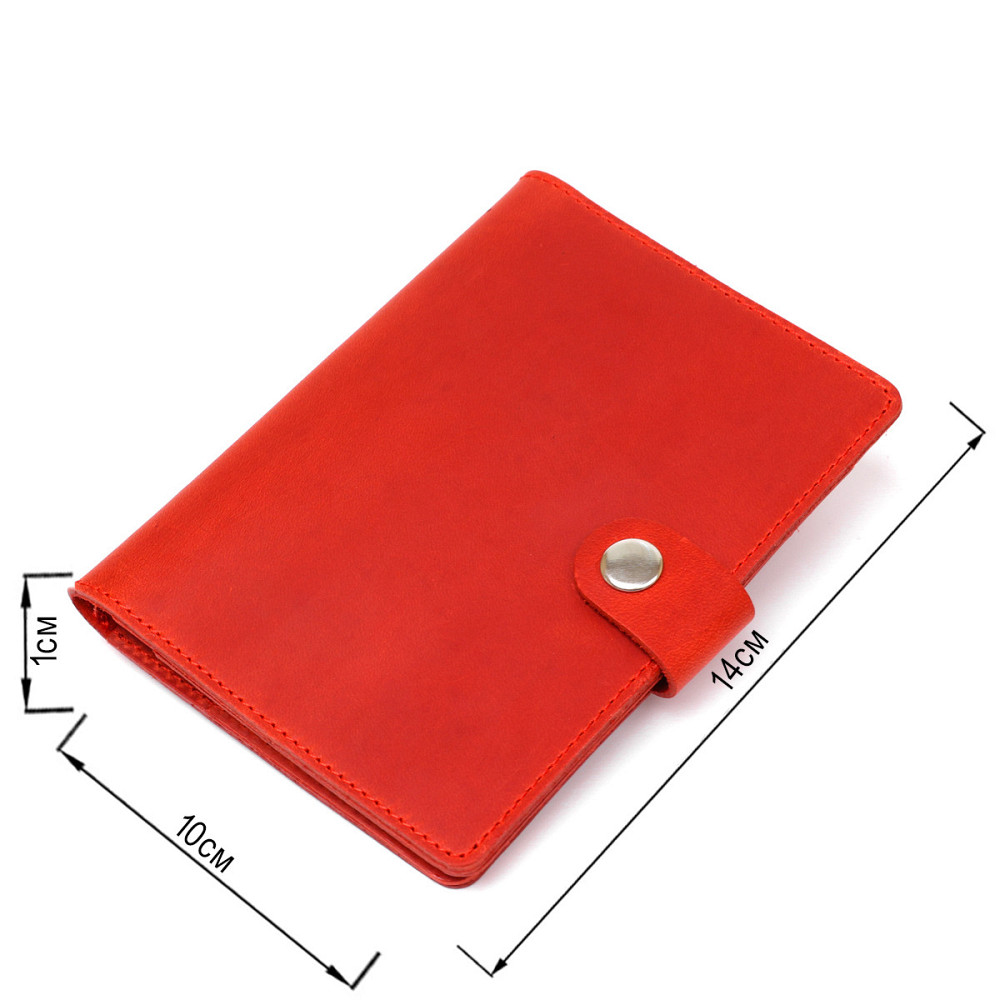 Стильний матовий шкіряний тревел-кейс Shvigel 16519 Червоний Київ - фото 3