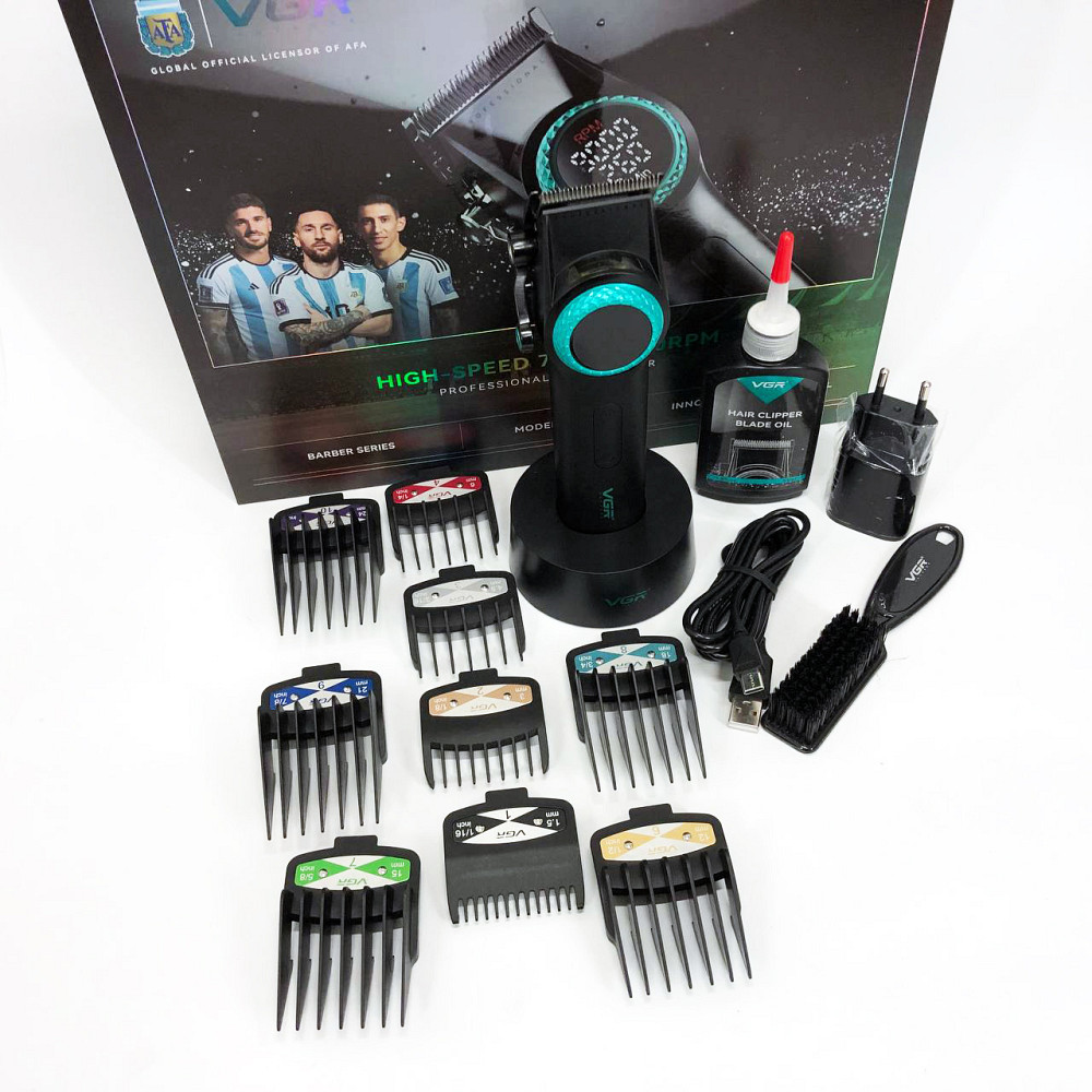 Чоловічий тример для окантовки VGR V-001, Машинка для стрижки волосся з акумулятором EH-13 Львів - фото 10