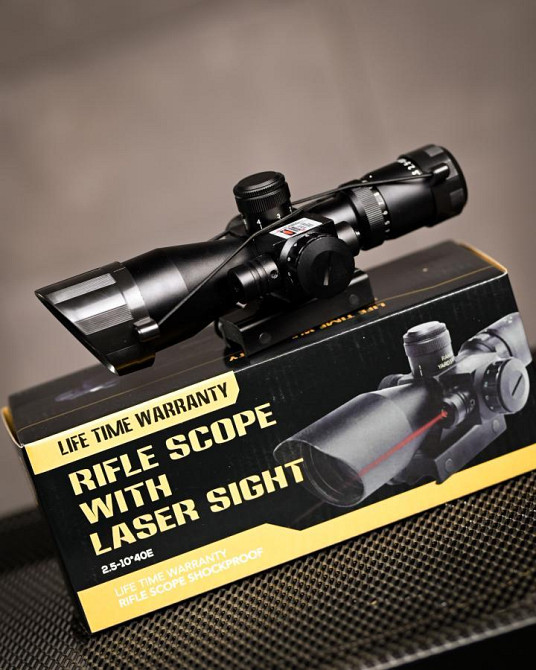 Оптичний приціл 2.5-10x40 з лазерним покажчиком [ACM] ВТ6934 Одеса - фото 2