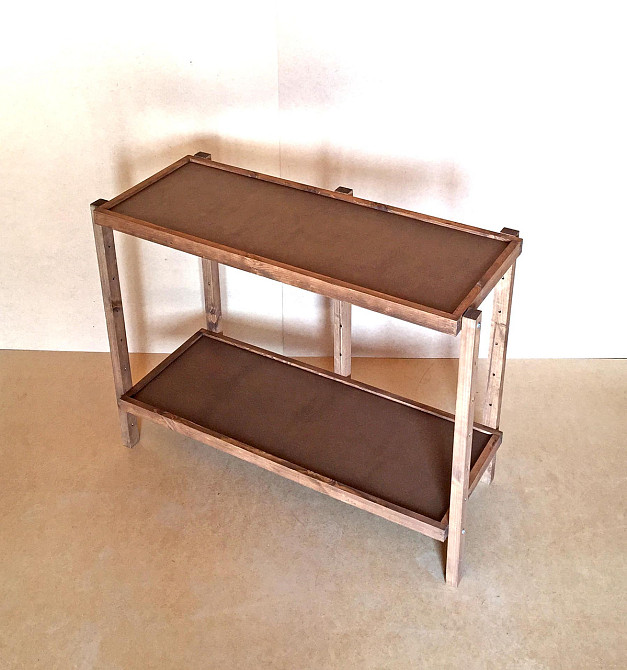 Етажерка розбірна "Честер" 2 полиці 40х100х80 капучино Миколаїв - фото 4