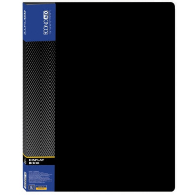 Папка з файлами Economix А4 з 30 файлами, чорна (E30603-01) Вінниця - фото 1