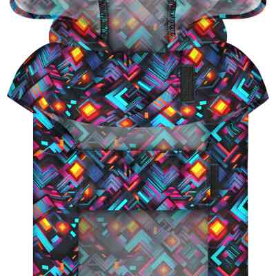 Дождевик для животных WAUDOG Clothes Накидка с капюшоном Бесконечные миры XL (359-4058) Винница