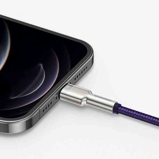 Кабель Baseus Cafule Metal Lightning 2.4A 1м чорний Львів