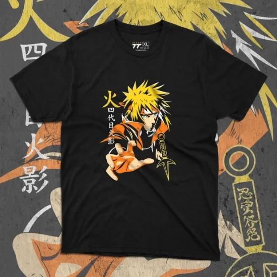Футболка для подростка мальчика с принтом Наруто Мінато Размер 160 Anime10314 Днепр