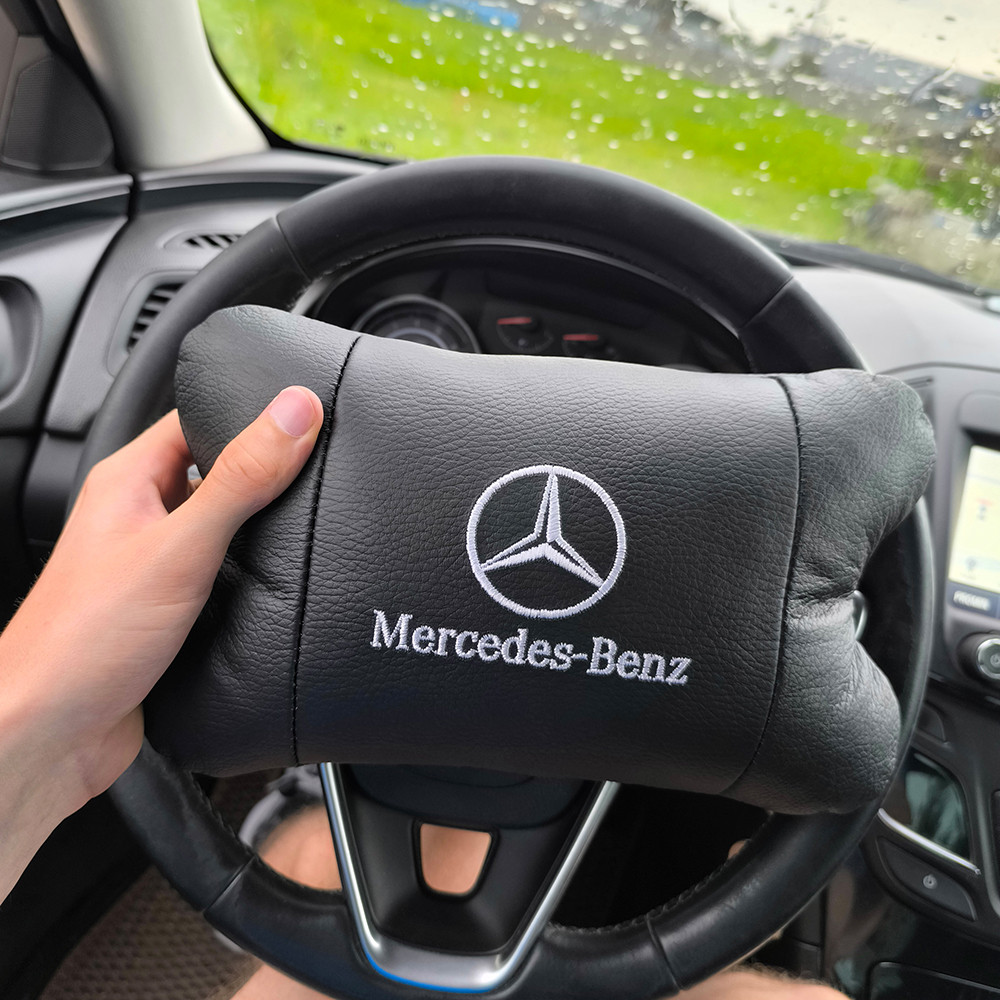 Подушка на подголовник в авто Mercedes-Benz, Оригинальный подарок автомобилисту, Автоподушка для шеи KR-31 Львов - изображение 16