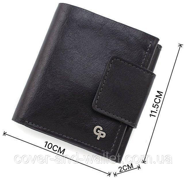 Солідний чоловічий гаманець з італійської шкіри чорного кольору Grande Pelle 502410 Київ - фото 4