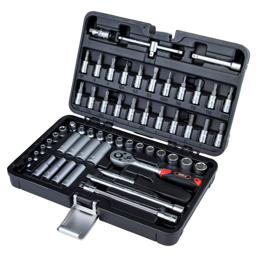 Набор торцевых насадок и бит 1/4