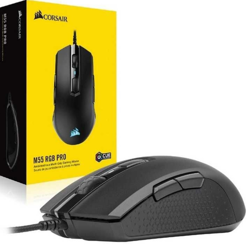 Миша дротова ігрова: Corsair M55 RGB Pro Black. Київ - фото 1