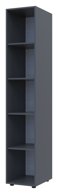 Пенал открытый Doros Гелар 38,2х49,5х203,4 см Графит (DRS-011141) Днепр - изображение 1