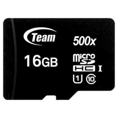 Карта памяти Team 16GB microSDHC class 10 UHS-I (TUSDH16GCL10U02) Винница