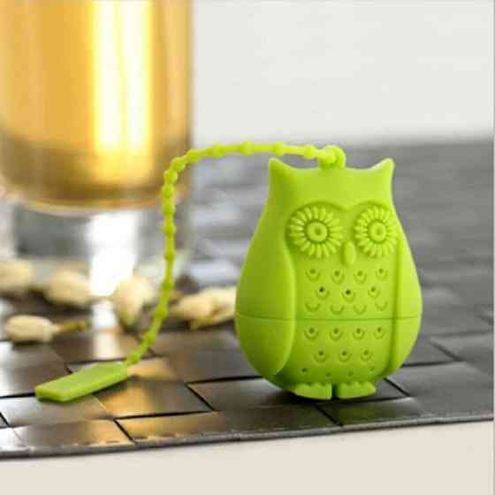 Ситечко для чаю "Сова" салатова Київ