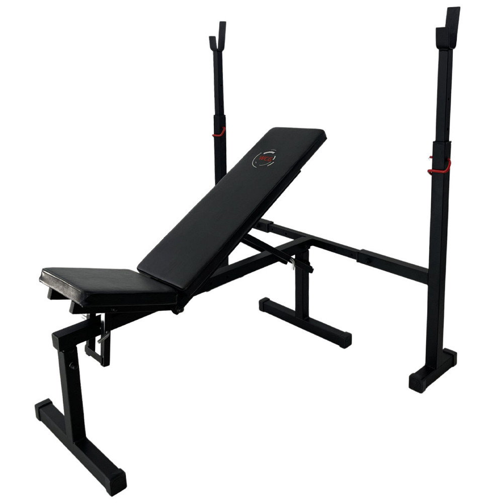 Лава для жиму зі стійками під штангу посилена WCG-004 регульована Київ - фото 1