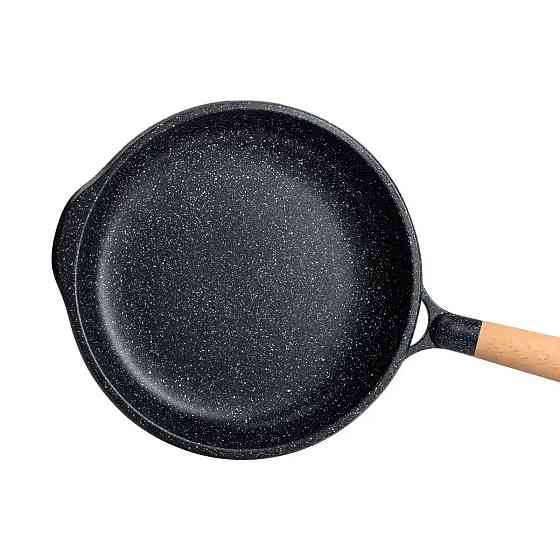 Алюмінієва сковорода 2,8 л мармурова з антипригарним покриттям Ø 28 см чорна MGC HP-4-425B Київ