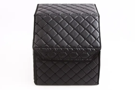 Сумка в багажник на липучках кожзам 30*30*30 см АвтоКомфорт черный Винница