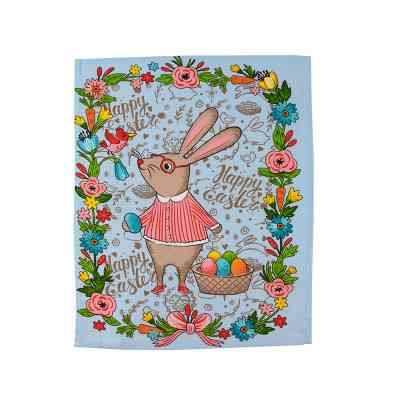 Рушник Руно Набір вафельних Великодній Зайчик блакитний 45х60 см 3 шт (710Т_ Пасхальний Зайчик блакитний) Вінниця