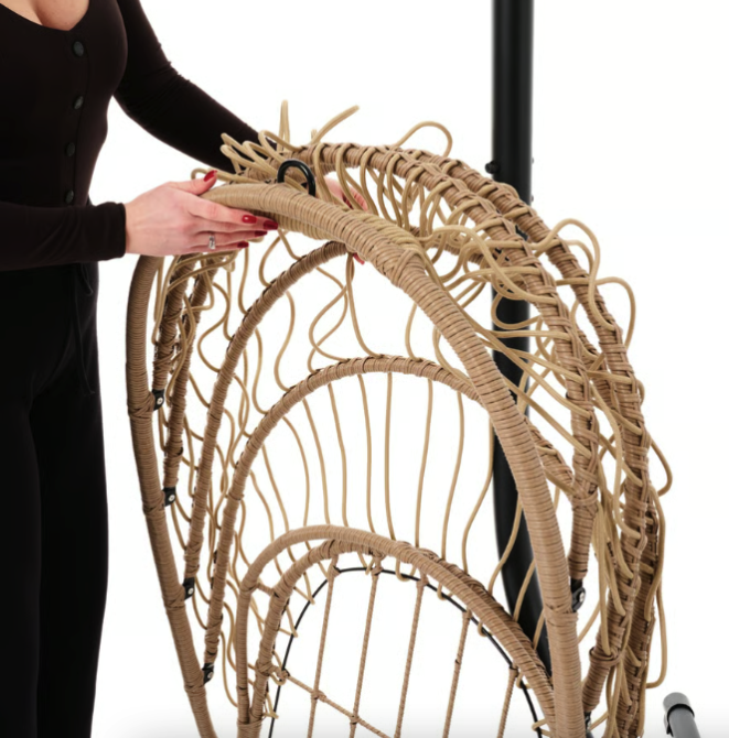 Підвісне крісло-кокон Di Volio Beluno бежевий Киев - изображение 10