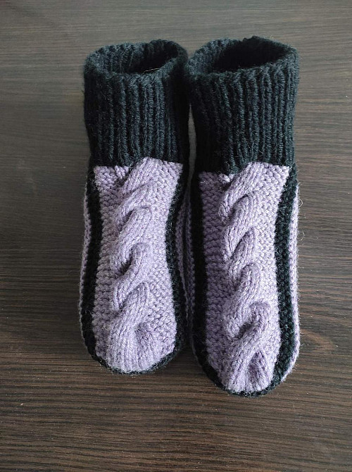 Тапочки-носки теплые вязаные (ручная работа)  топ Киев - изображение 1