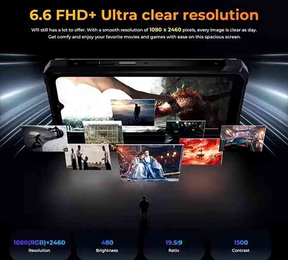 Телефон HOTWAV W11 6/256Gb. Bronze / Black 20800mAh. 33W NV camera 24mp. Харьков