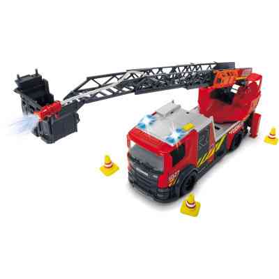 Спецтехніка Dickie Toys Пожежна машина Сканія з телескопічною драбиною, зі звуком і світловими ефектами 35 см (3716017) Вінниця