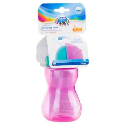 Поїльник-непроливайка Canpol babies з трубкою 270 мл Рожевий (56/109_pin) Вінниця