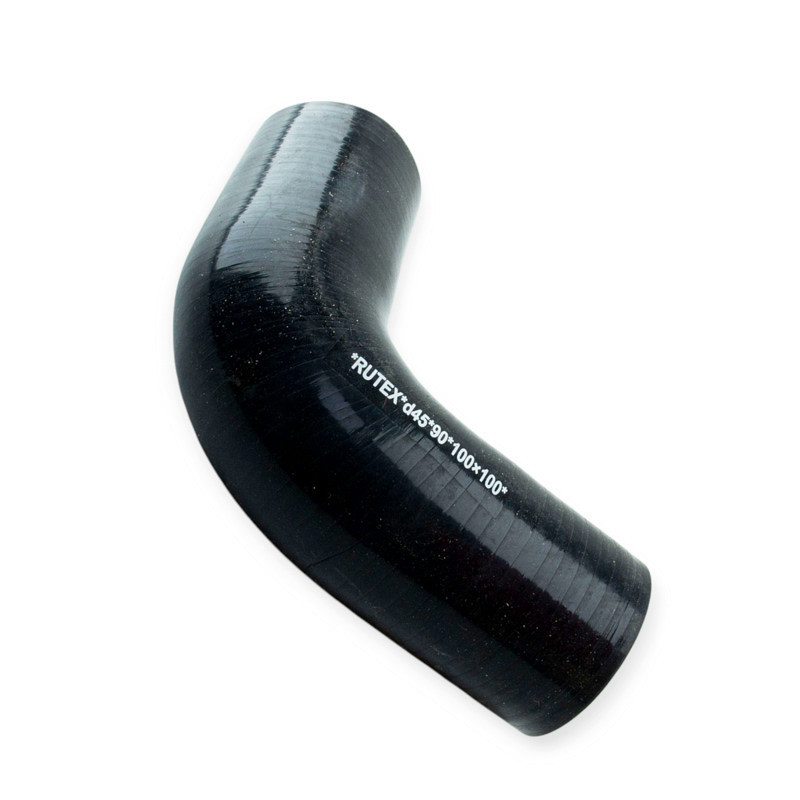 Патрубок кут d-45 L-100*100 90град. силікон універсальний Мукачево - фото 1