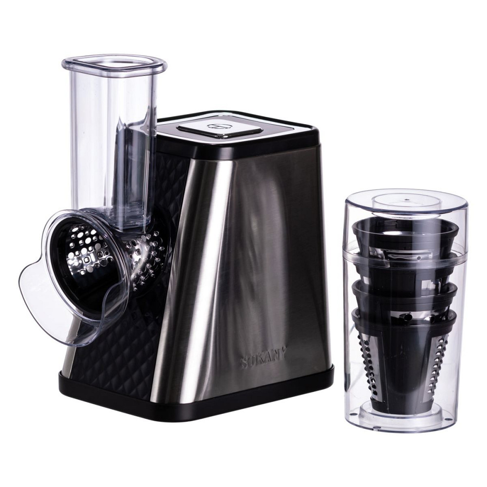 Подрібнювач овочів 5в1 овочерізка 800 Вт з 5 насадками з нержавіючої сталі Sokany SK-06029 Коломия - фото 7