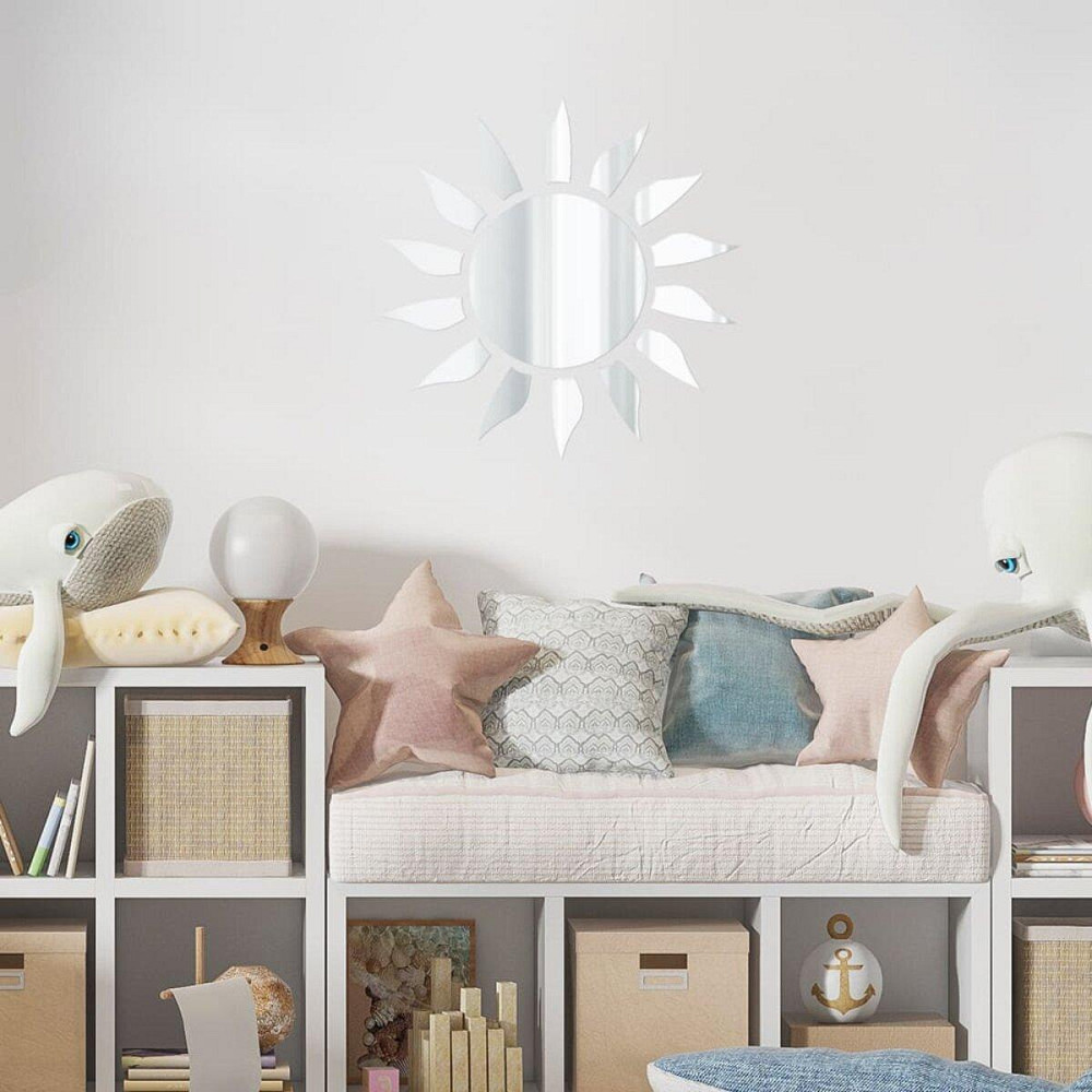 Зеркальный самоклеящийся декор, серебро, 15 штук Киев - изображение 5