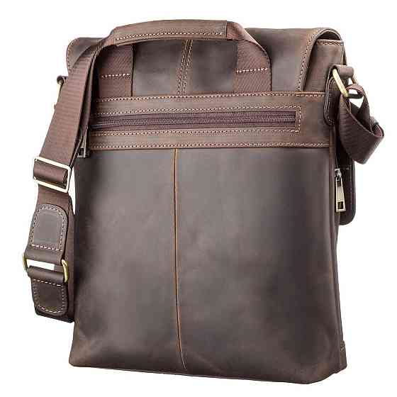 Сумка мужская кожаная Коричневая (SHVIGEL) Киев