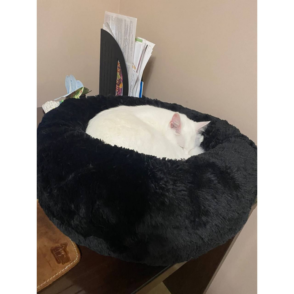 Лежанка для кішок та собак «Ворс» 3XL (100см), Чорний Київ - фото 4