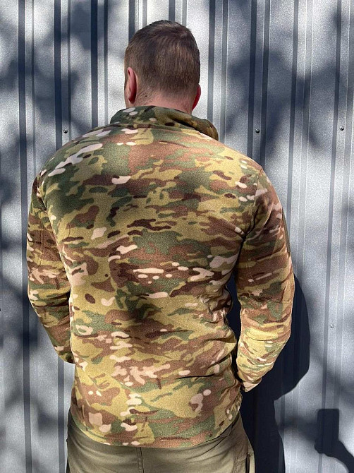 Армійська флісова кофта на блискавці (Мультикам) XL Київ - фото 4