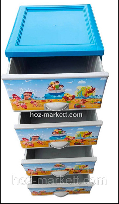 Комод пластиковый для мальчиков 
