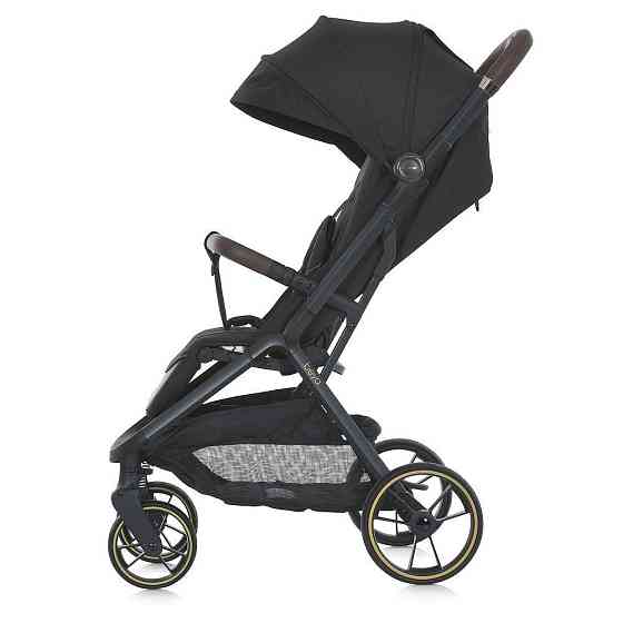Коляска дитяча El Camino BEYA Black прогулянкова з чохлом для ніжок у комплекті Чорна (ME 1127-G) Чернігів