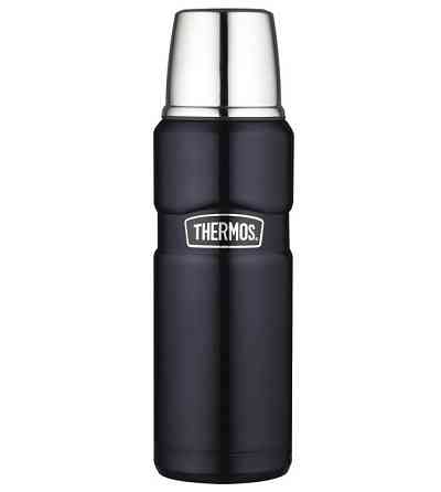 Термос для напоїв з чашкою 470 мл Thermos "King Flask" Midnight Blue (170010) Нержавіюча сталь Нововолинськ