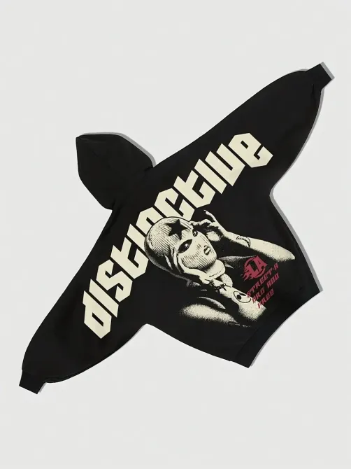 Худі жіноче, світшот чорний, модна толстовка 2700322498 розмір 52 Дніпро - фото 1