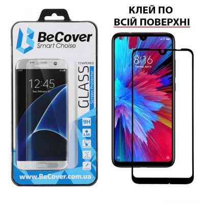 Стекло защитное BeCover для Xiaomi Redmi 7 Black (703681) Винница