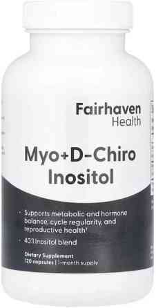 Витамины Fairhaven Health Мио-инозитол и D-хиро инозитол Myo + D-Chiro Inositol 120 капс Киев