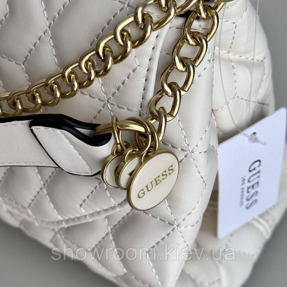 Жіноча сумочка Guess на плече (787080) біла Київ - фото 3
