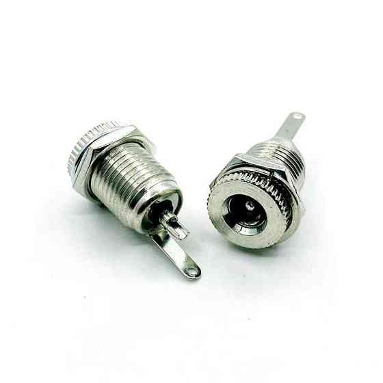 Разъем питания DC099 с резьбой, 5 шт, металл Киев