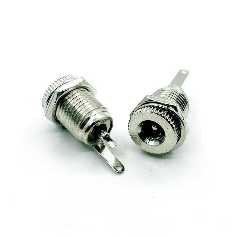 Разъем питания DC099 с резьбой, 5 шт, металл Киев - изображение 2