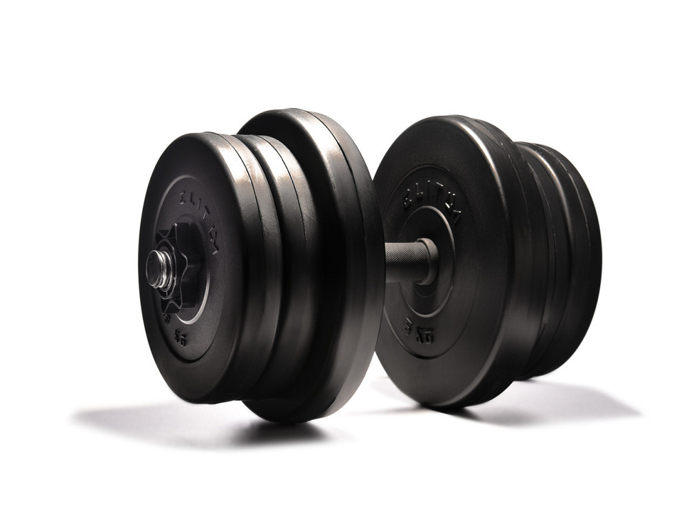 Гантели Elitum 2х21 кг разборные, для тренировок дома и в спортзале Киев - изображение 4