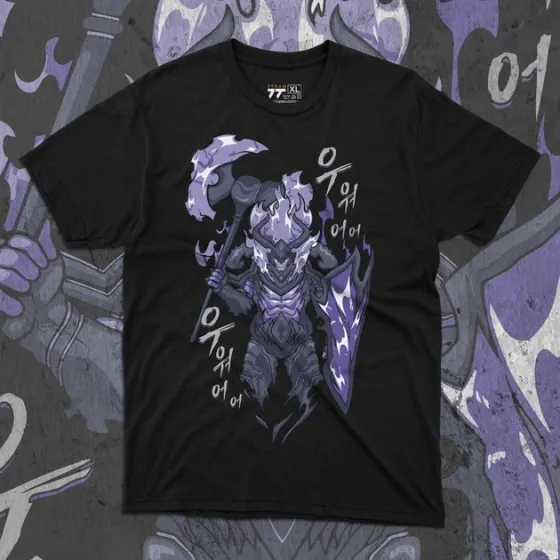 Футболка чоловіча з  принтом Solo Leveling Iron Розмір 48 Anime1037 Дніпро