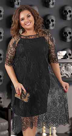 Гіпюрове плаття з асиметричним низом великого розміру (54) Київ