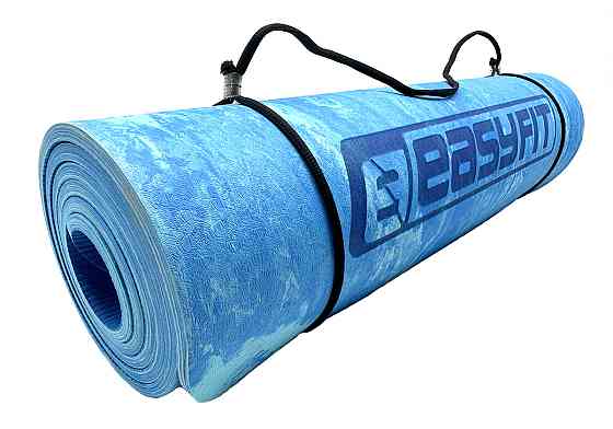 EasyFit Килимок для йоги та фітнеса EasyFit PER Premium Mat 8 мм Синій Коломыя