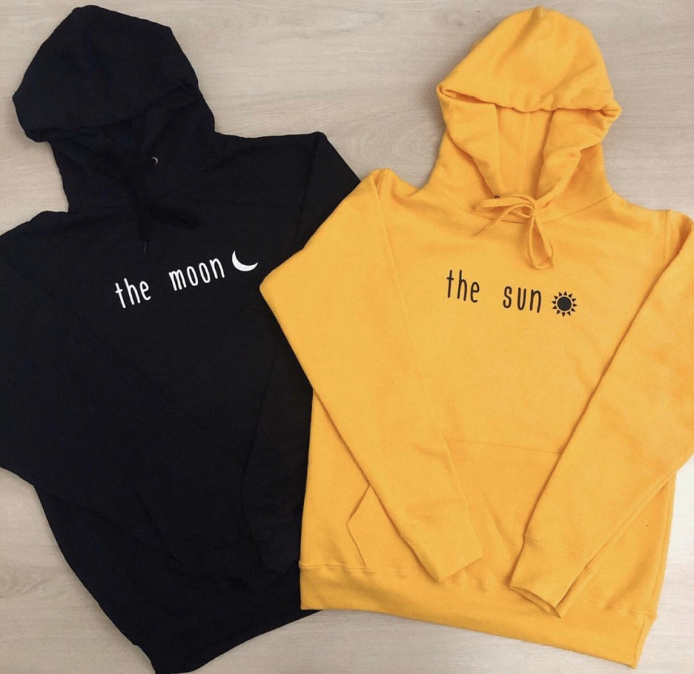 Парные толстовки для парня и девушки The moon \ The sun Зеленый, Все размеры в наличии (смотрите таблицу) , XL Черновцы - изображение 1