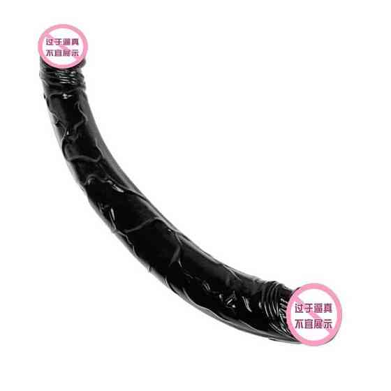 Двосторонній фалоімітатор "Double Dong" - 31,5*3,5 - Чорний Вінниця